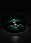 Guitar Strings Silver Charm