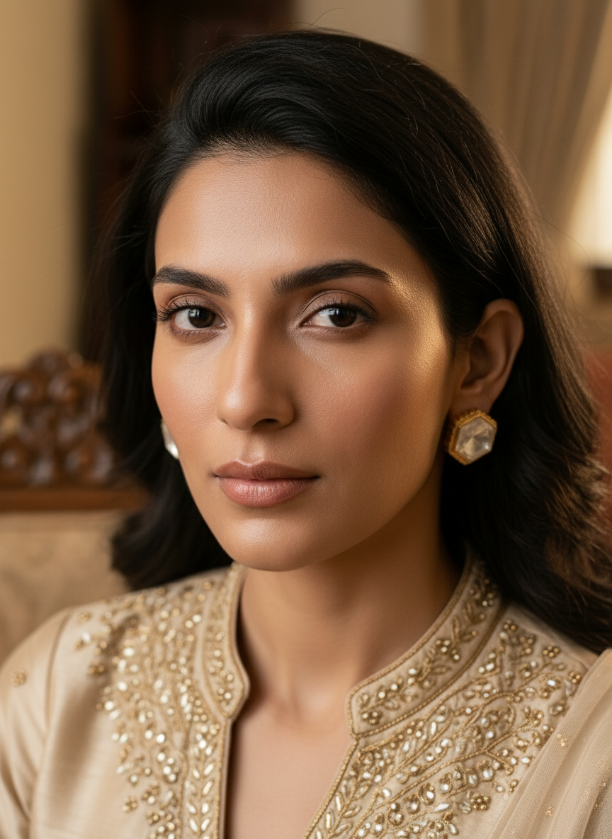 Hexa Radiant Studs