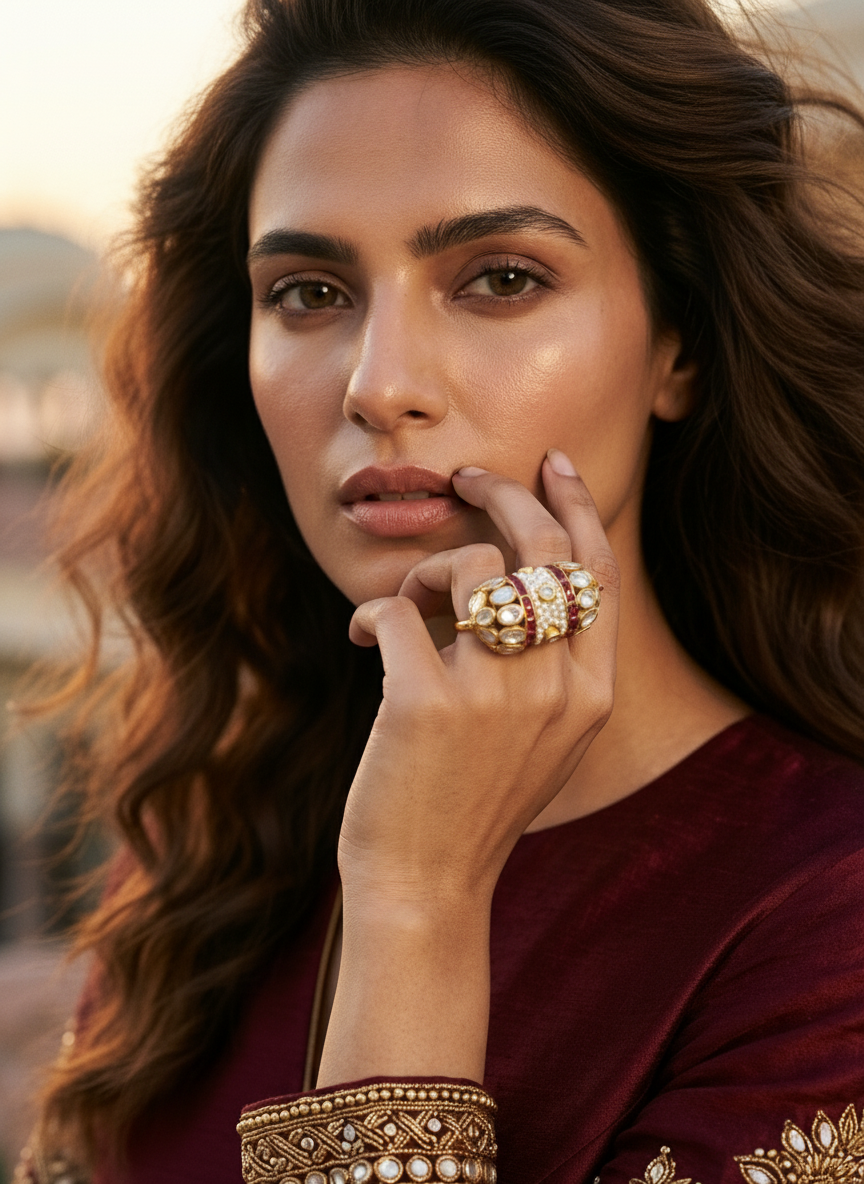 Ruby Dome Dual Ring