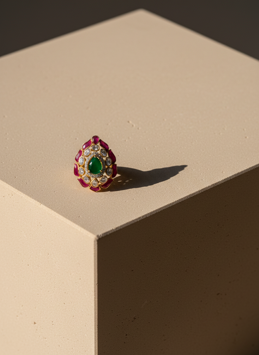Ruby Emerald Royal Ring