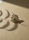 Regal Emerald Cocktail Ring