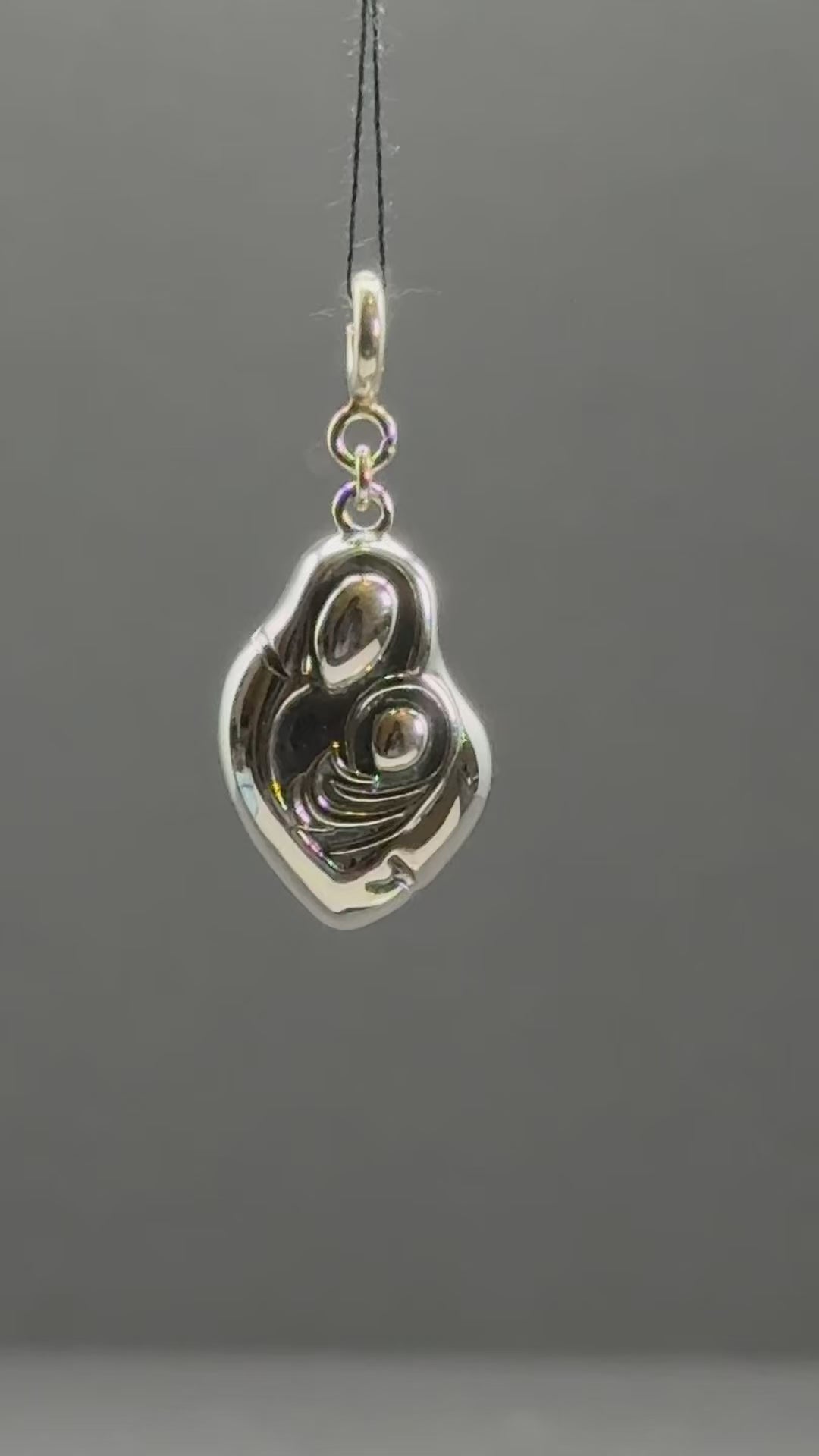 Eternal Bond Mother-Child Silver Charm